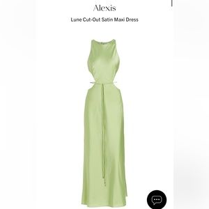 Alexis cut-out satin dress